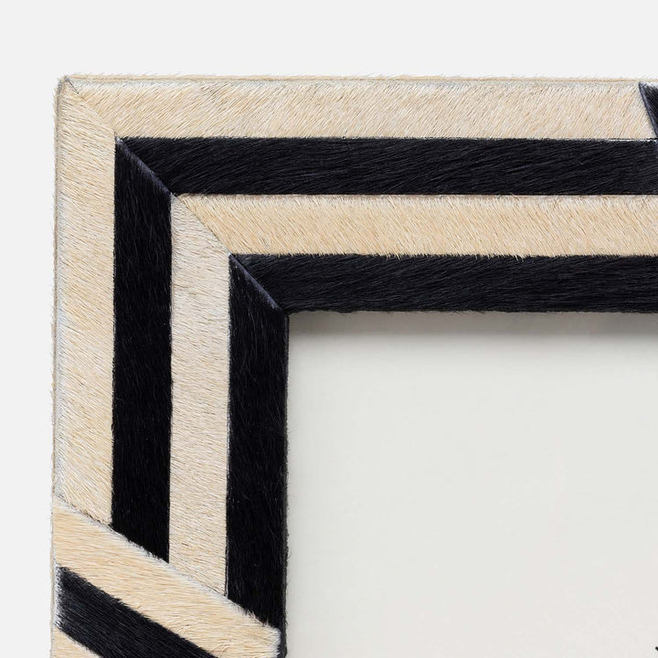 Helos, Beige/Dark Brown, Frame, 8"X10", Hair-On-Hide