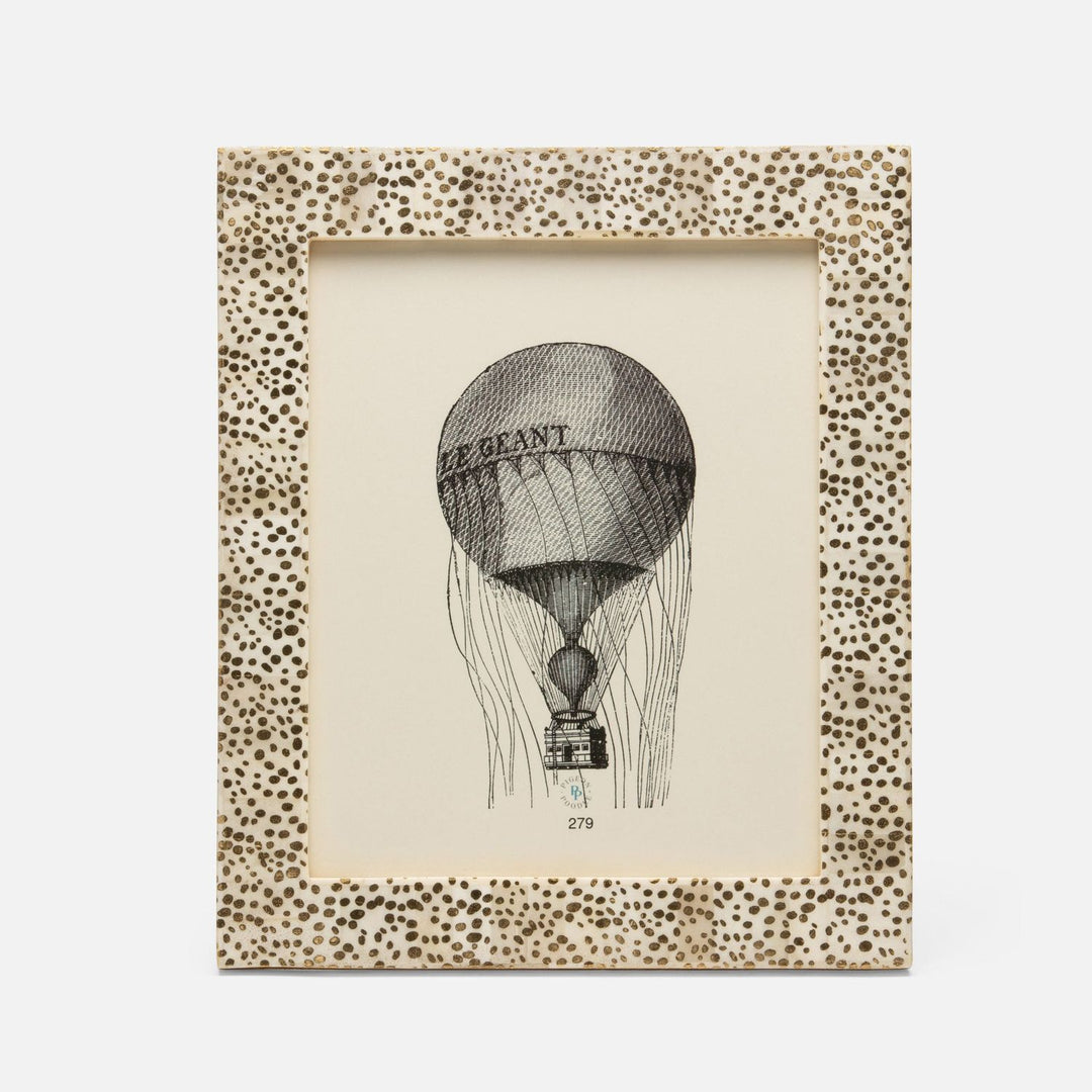 Ismailia, Spotted Gold, Frame, 8"X10", Bone