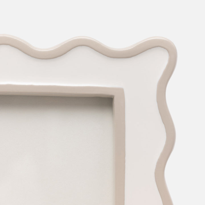 Keira, White/Cream, Frame, 8"X10", Enamel