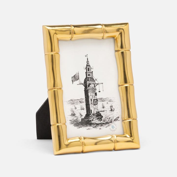 Largo, Polished Gold, Frame, 4"X6", Brass