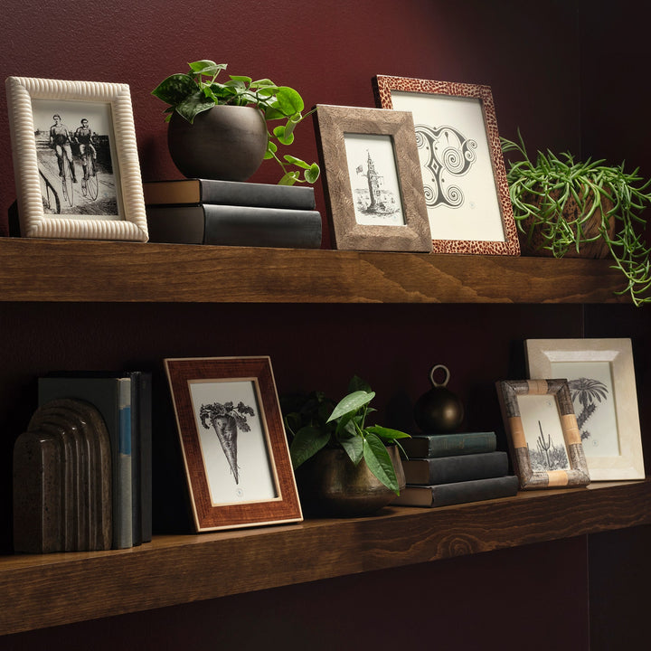 Medford, Chestnut/Ivory, Frame, 5"X7", Teak/Bone