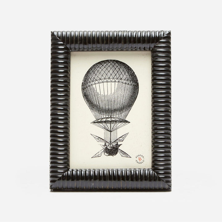 Metz, Black, Frame, 5"X7", Lacquered Resin