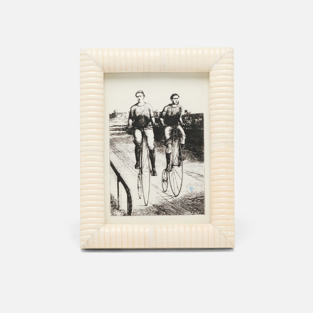 Metz, White, Frame, 5"X7", Bone