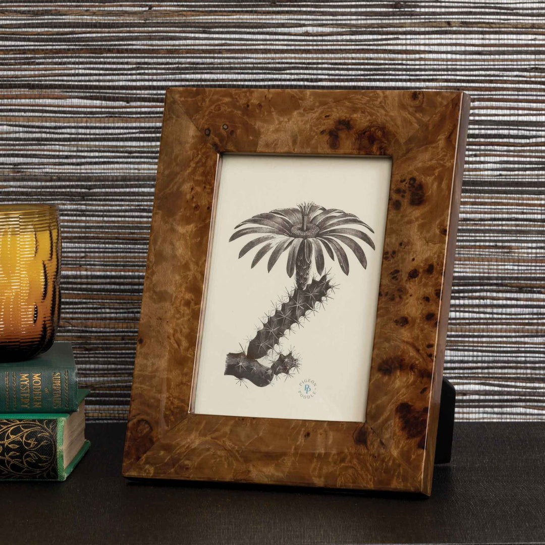 Narvik, Dark Brown Burl, Frame, 8"X10", Maple Veneer
