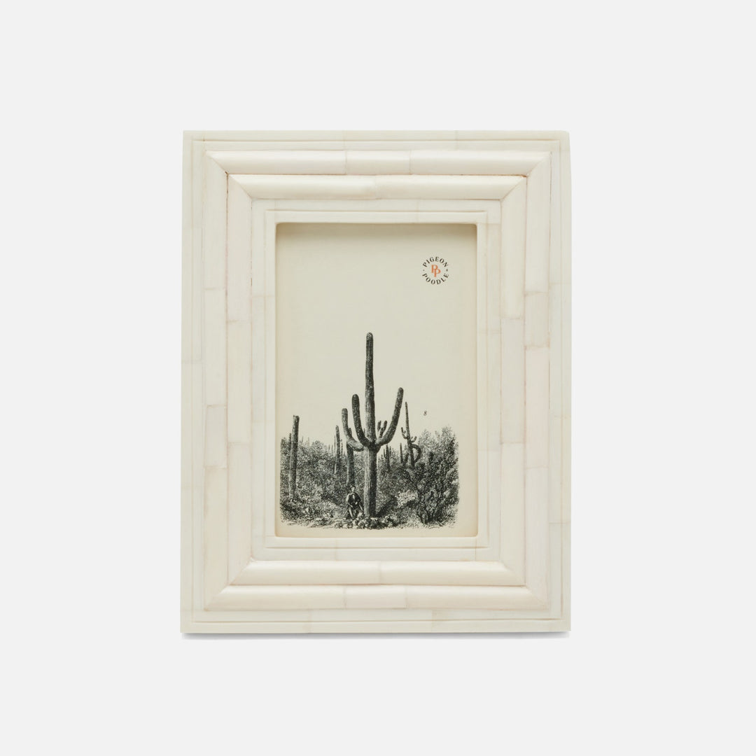 Novara, Natural, Frame, 4"X6", Bone