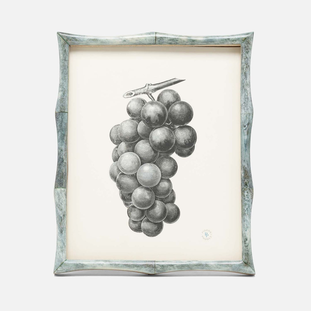 Oslo, Celadon, Frame, 8"X10", Bone