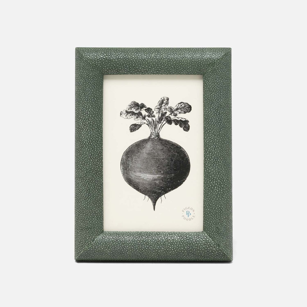 Oxford, Juniper, Frame, 4"X6", Realistic Faux Shagreen
