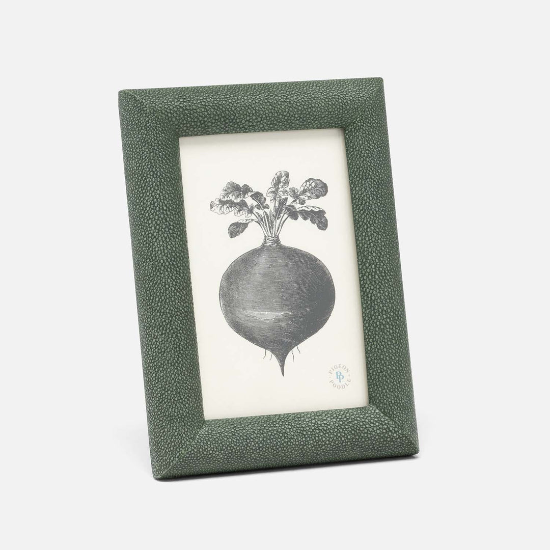 Oxford, Juniper, Frame, 4"X6", Realistic Faux Shagreen