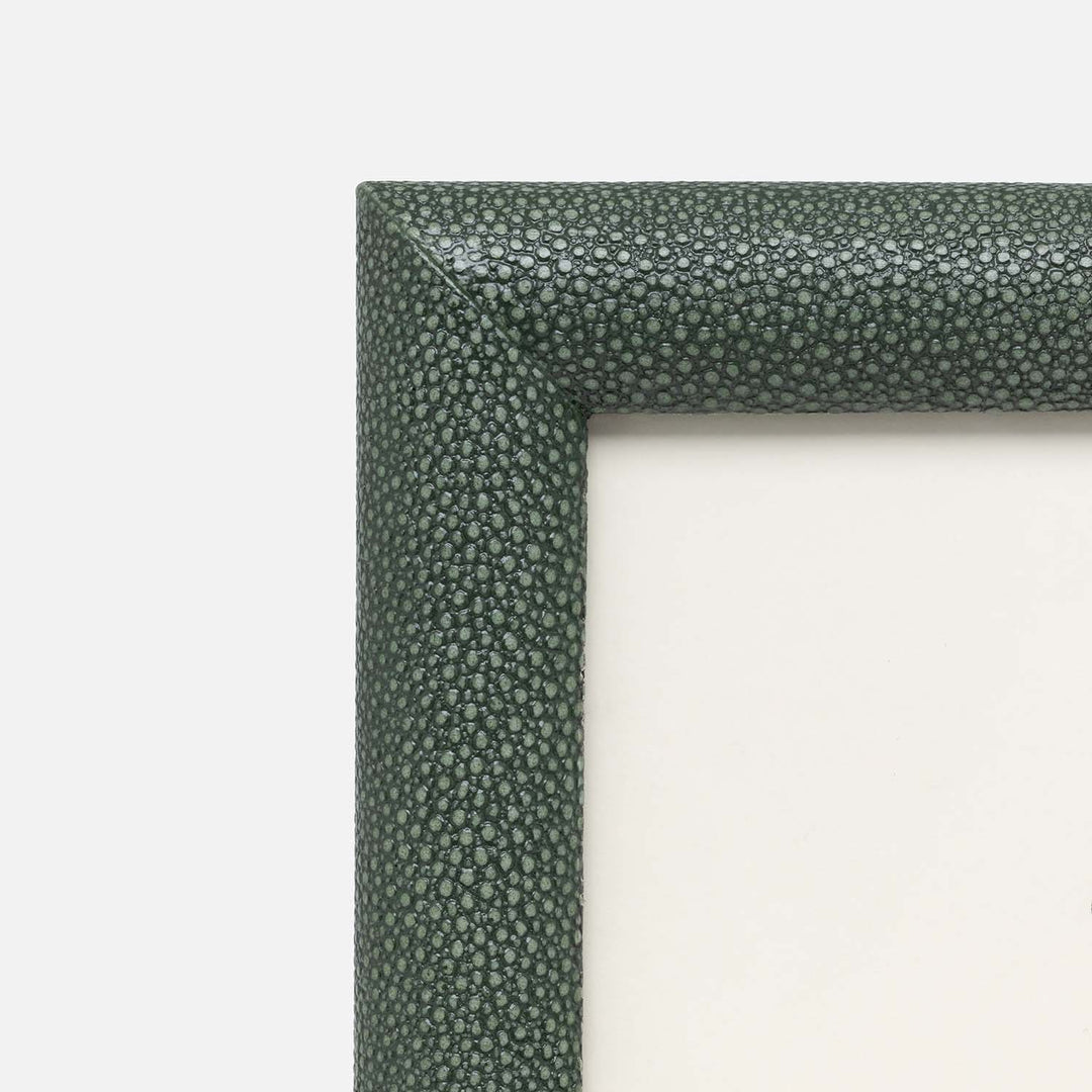 Oxford, Juniper, Frame, 8"X10", Realistic Faux Shagreen