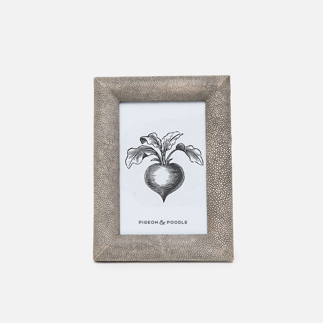 Oxford, Sand, Frame, 4"X6", Realistic Faux Shagreen