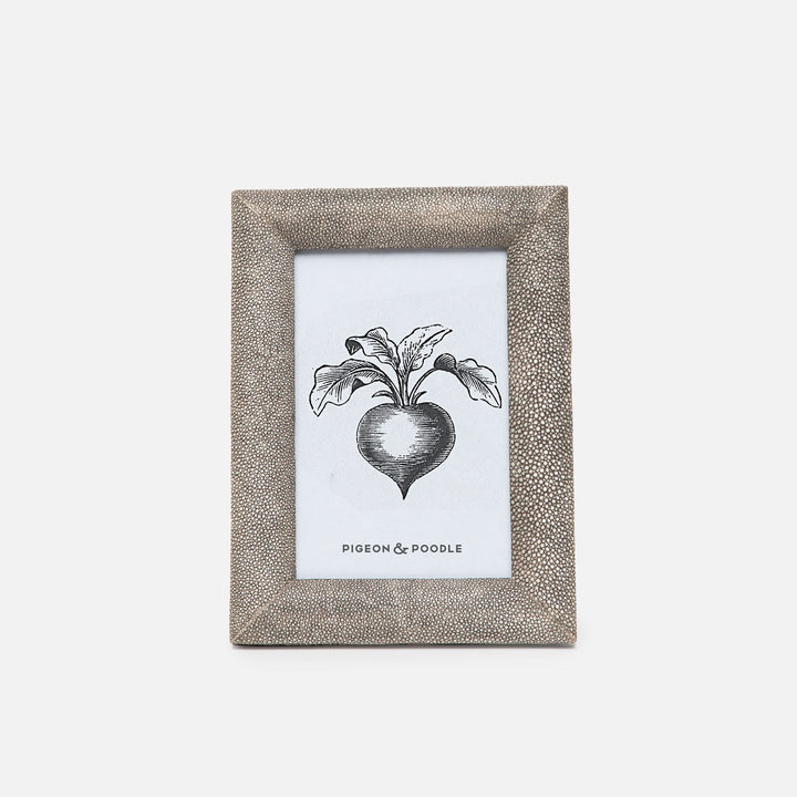 Oxford, Sand, Frame, 4"X6", Realistic Faux Shagreen