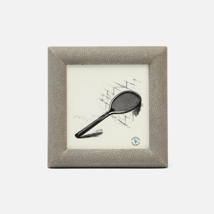 Oxford, Sand, Frame, 5"X5", Realistic Faux Shagreen