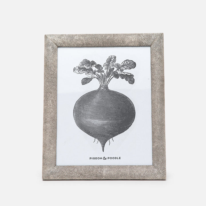 Oxford, Sand, Frame, 8"X10", Realistic Faux Shagreen