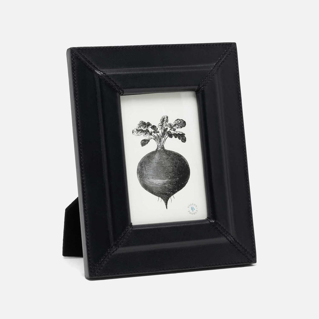 Selero, Black, Frame, 4"X6", Full-Grain Leather