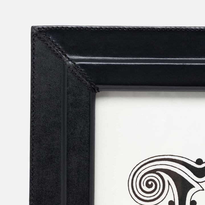 Selero, Black, Frame, 8"X10", Full-Grain Leather