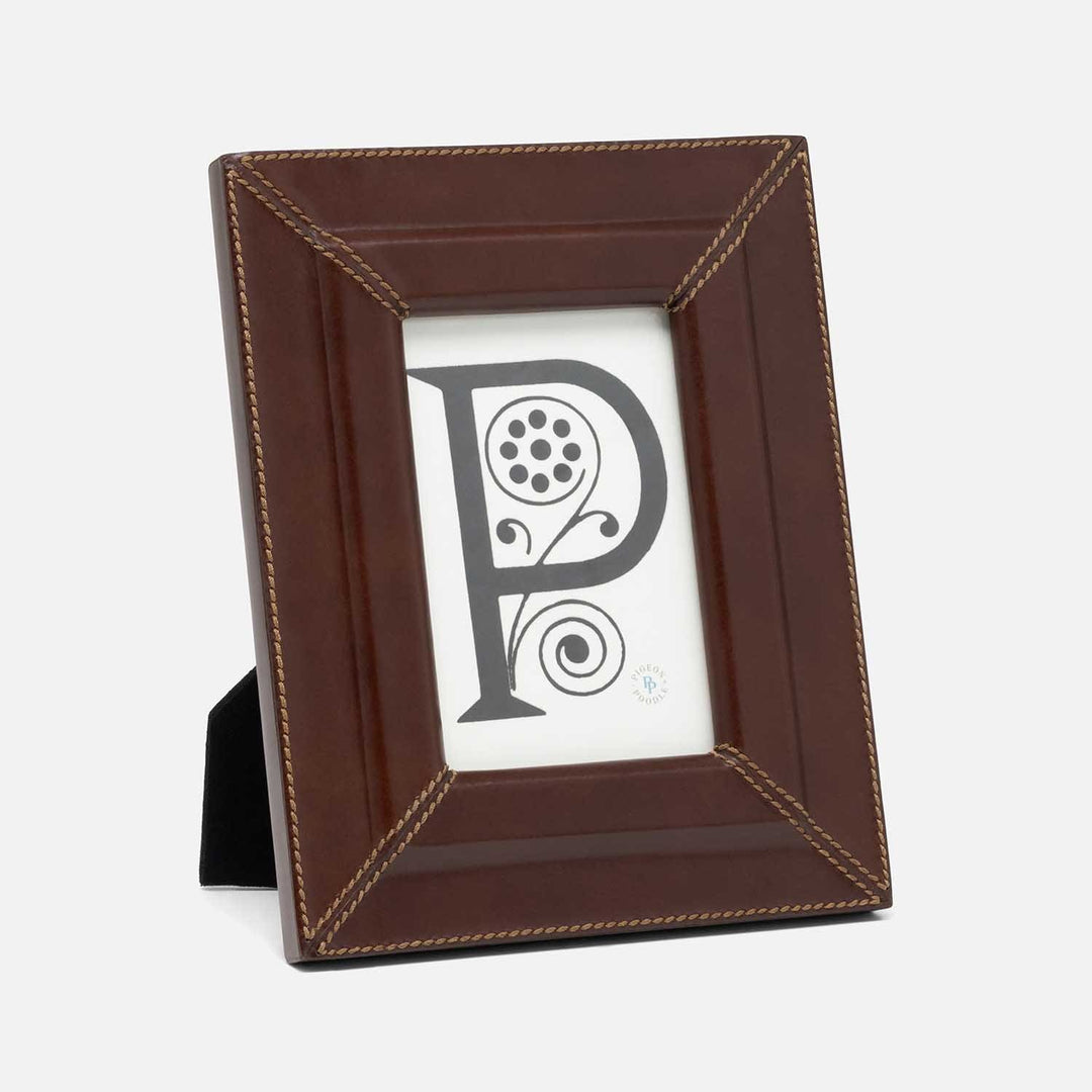 Selero, Tobacco, Frame, 4"X6", Full-Grain Leather