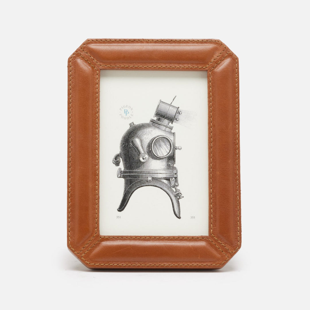 Stanley, Saddle, Frame, 4"X6", Full-Grain Leather