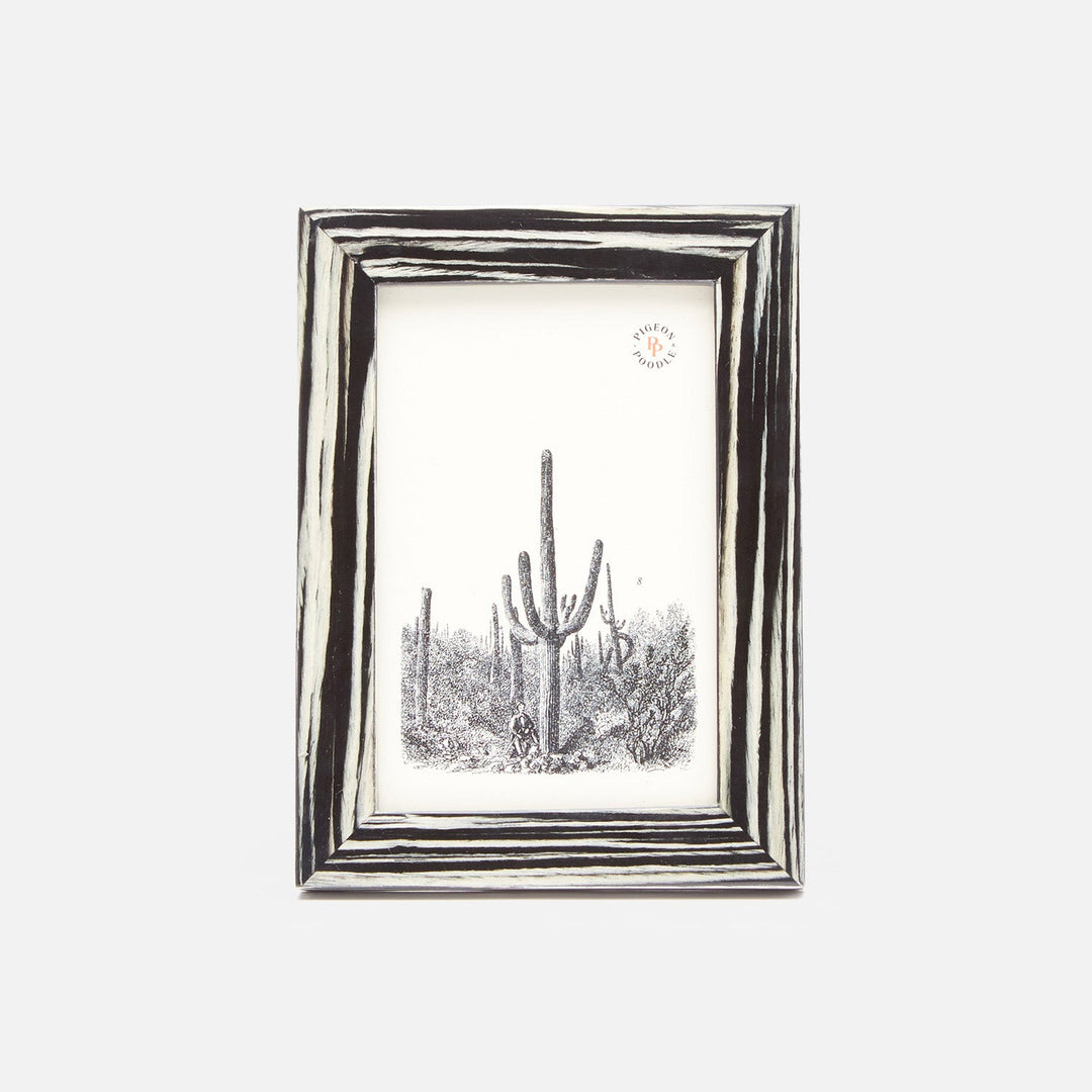 Steinfeld, Black/White, Frame, 4"X6", Lacquered Veneer