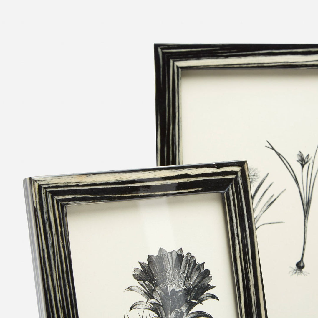 Steinfeld, Black/White, Frame, 4"X6", Lacquered Veneer