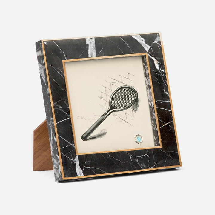 Thun, Nero/Brass, Frame, 5"X5", Marble/Metal