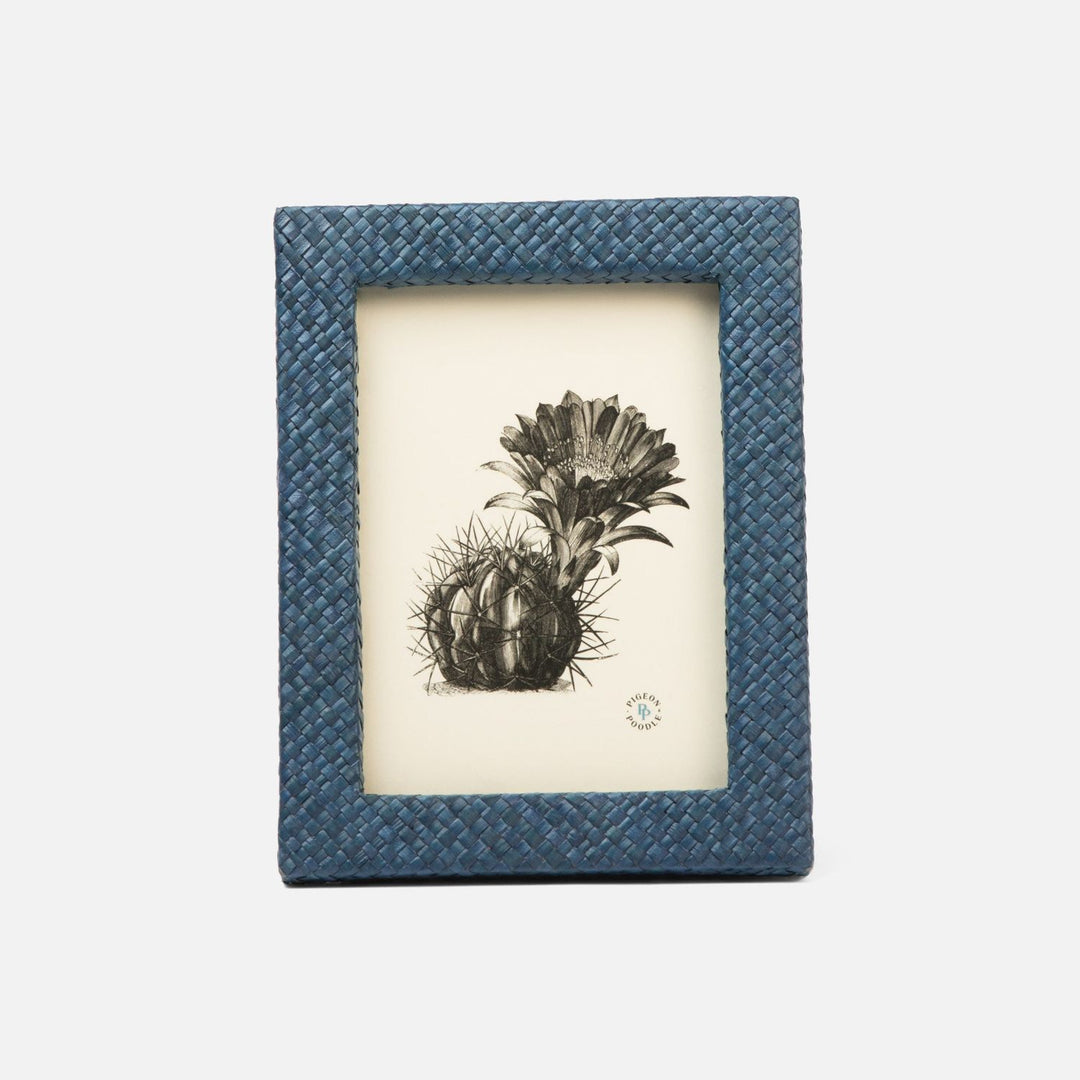Uvita, Navy Blue, Frame, 5"X7", Pandan