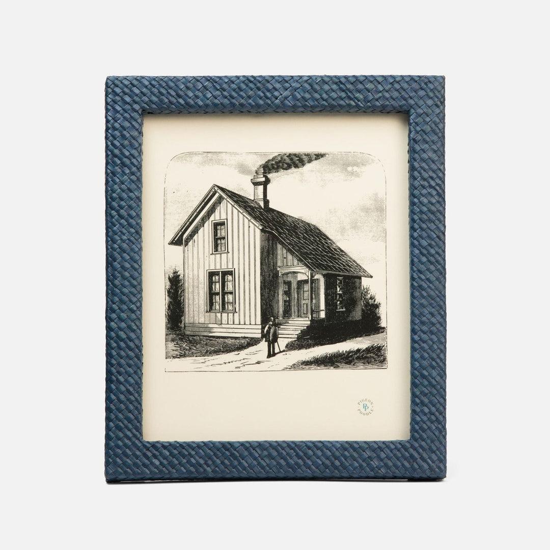 Uvita, Navy Blue, Frame, 8"X10", Pandan