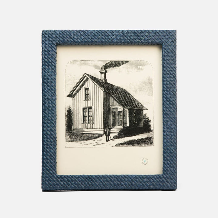 Uvita, Navy Blue, Frame, 8"X10", Pandan