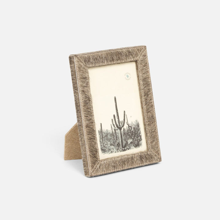 Verwood, Gray, Frame, 4"X 6", Hair-On-Hide