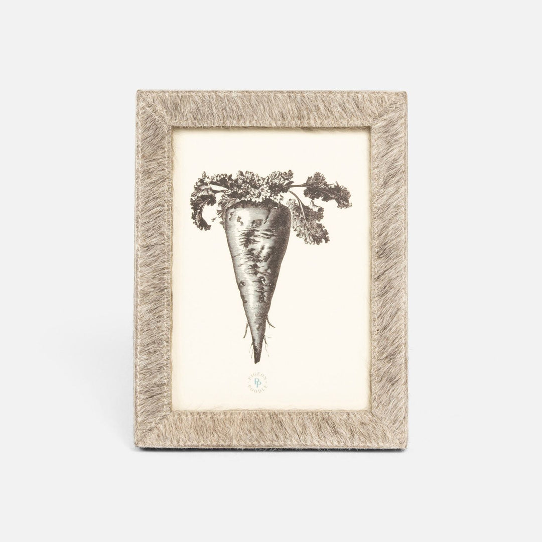 Verwood, Gray, Frame, 5"X 7", Hair-On-Hide