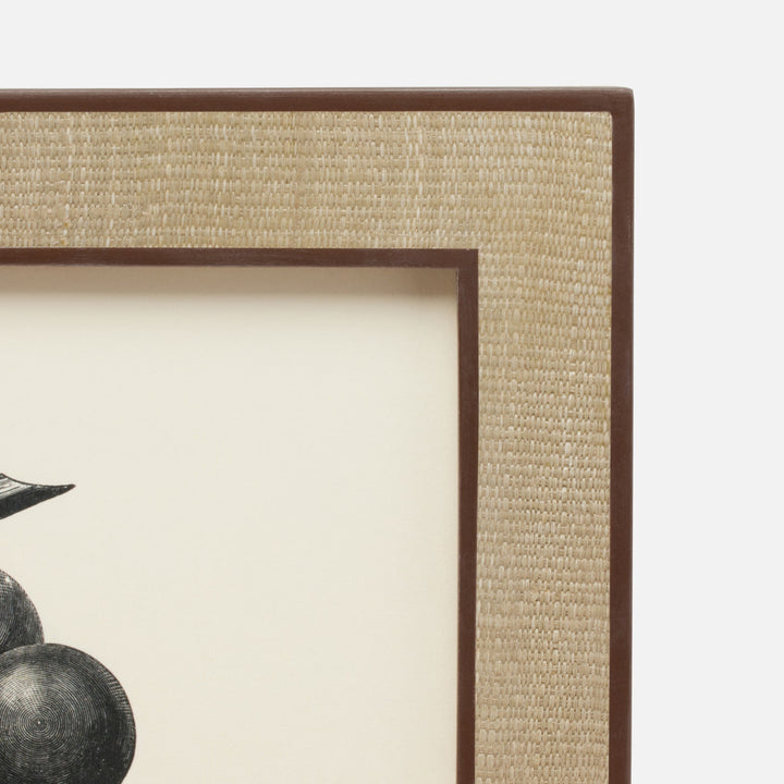 Aberdeen, Taupe/Brown, Frame, 8"X10", Abaca/Resin