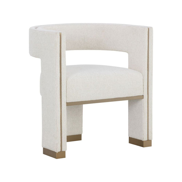 Dining Chairs Adamina Dining Armchair - Rhea Light Barley