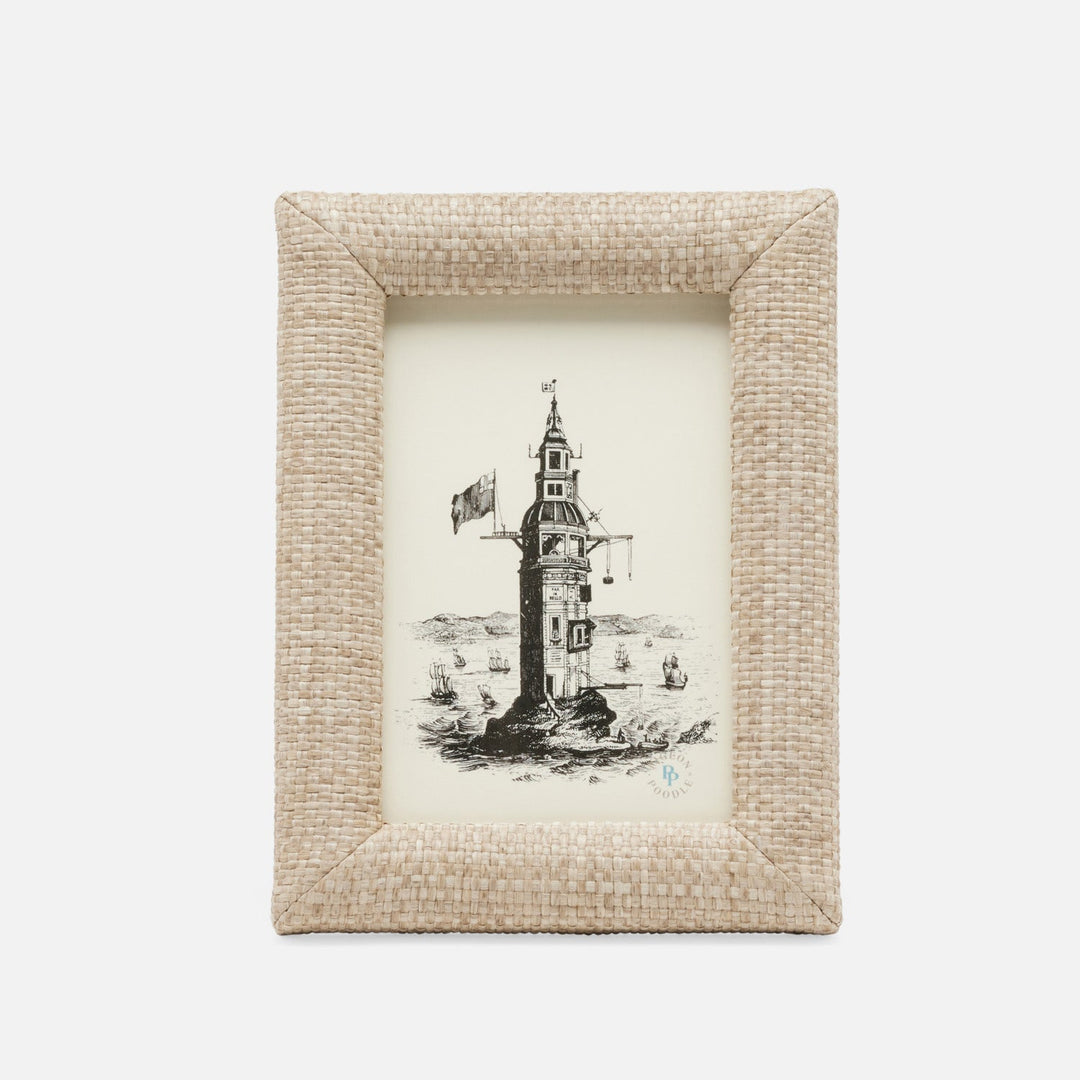 Belem, Ash, Frame, 4"X6", Raffia