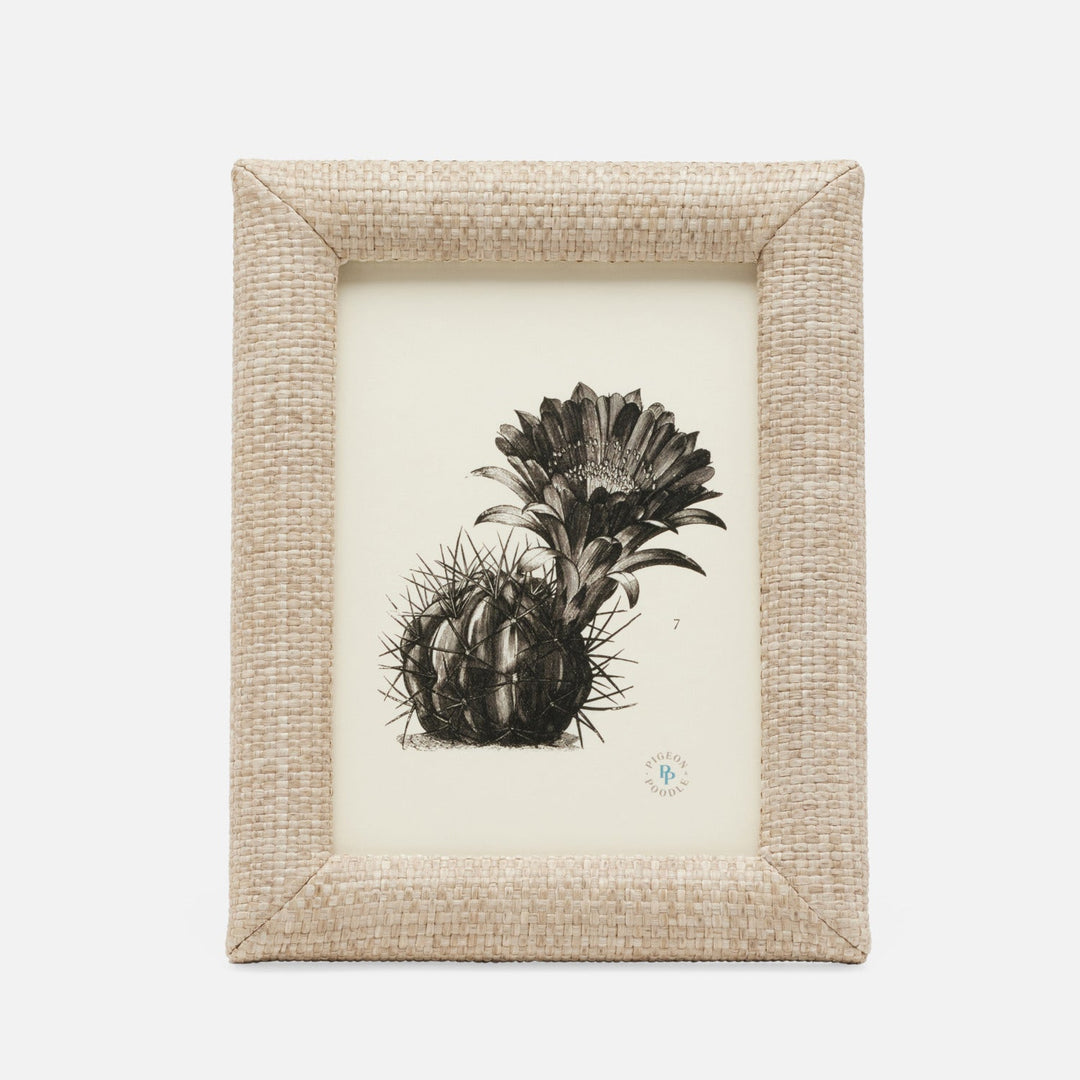 Belem, Ash, Frame, 5"X7", Raffia