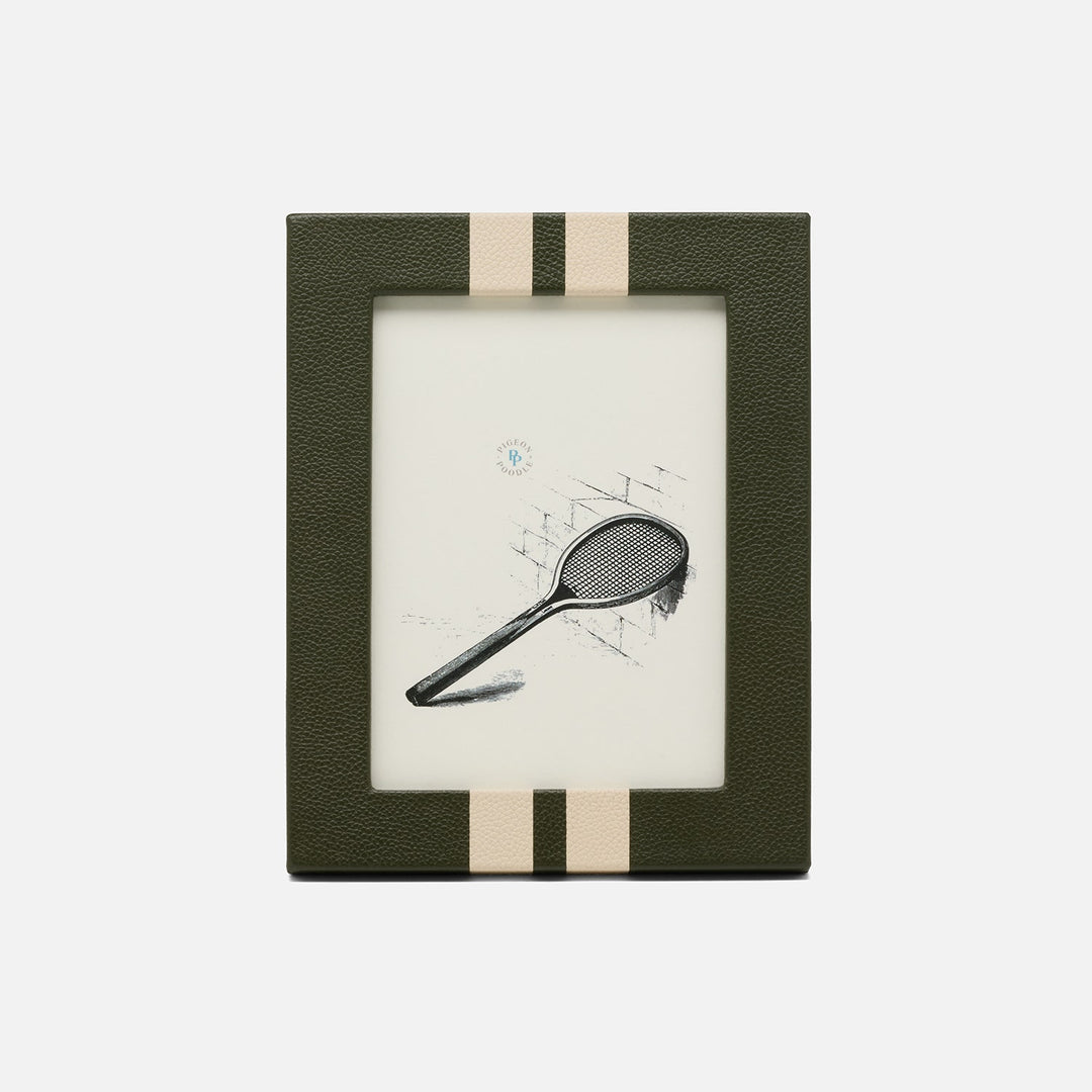 Blake, Forest/Cream, Frame, 5"X7", Full-Grain Leather