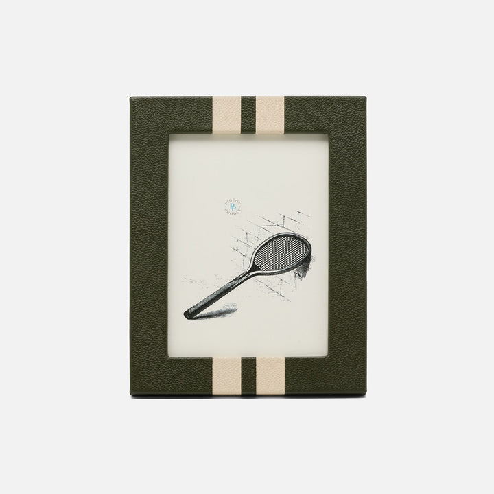 Blake, Forest/Cream, Frame, 5"X7", Full-Grain Leather