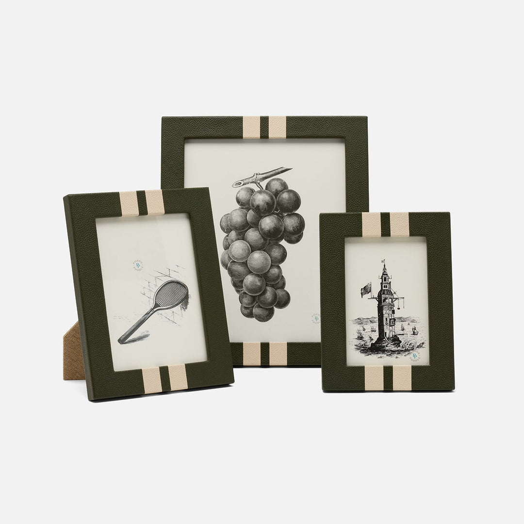 Blake, Forest/Cream, Frame, 8"X10", Full-Grain Leather