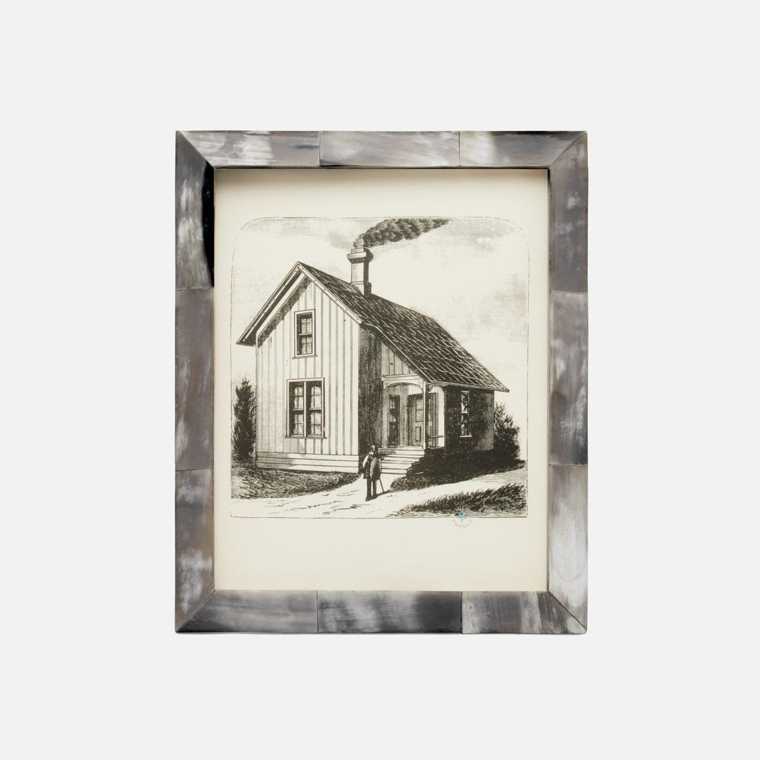 Clifton, Dark , Frame, 8X10, Black Horn