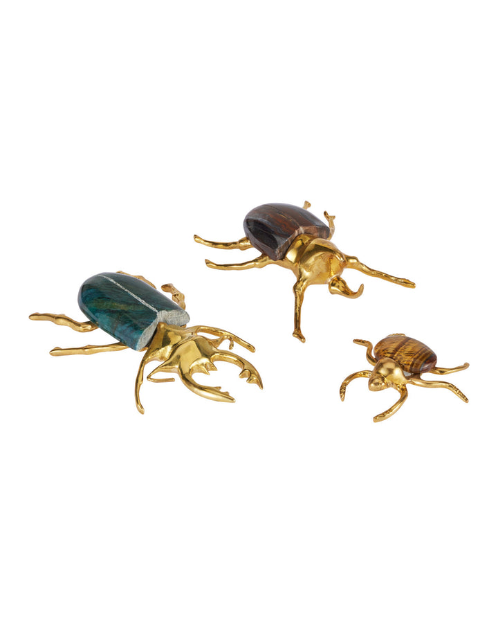 Brass Beetle Colony Set of 3