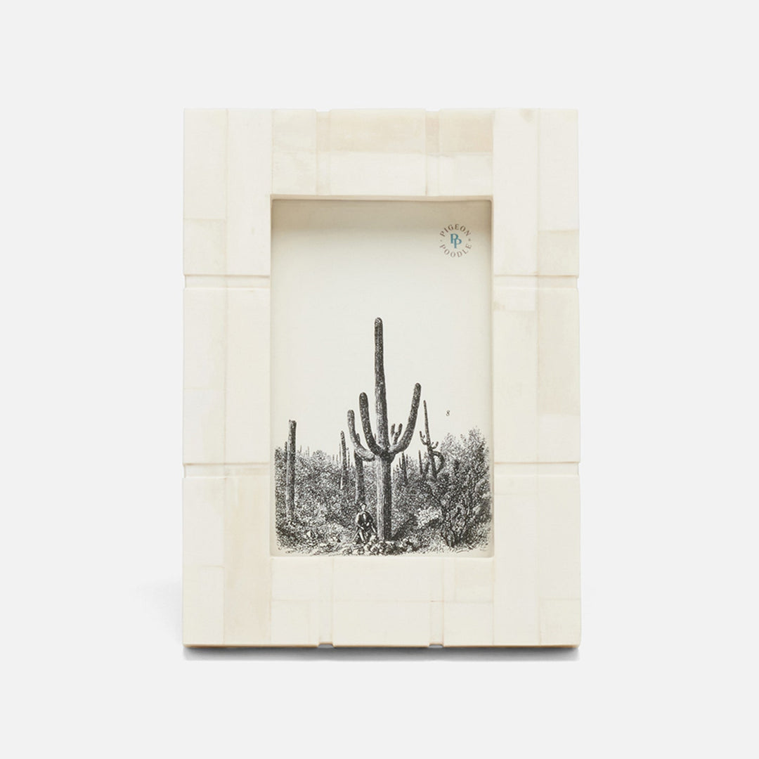 Darien, Natural, Frame, 4"X6", Bone