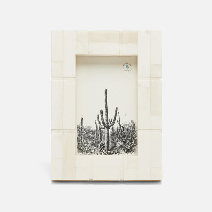 Darien, Natural, Frame, 4"X6", Bone
