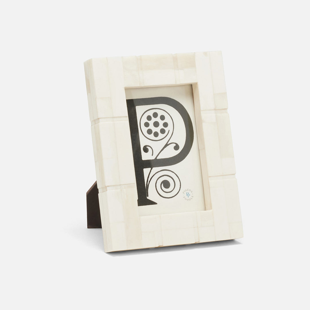Darien, Natural, Frame, 4"X6", Bone