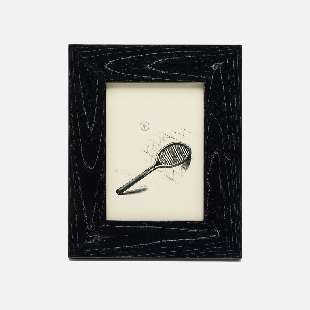 Decatur, Ebony/Silver, Frame, 5"X7", Veneer
