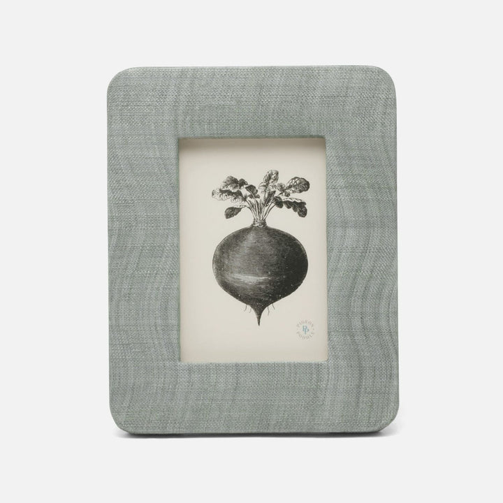 Halle, Bullet Gray, Frame, 4"X6", Silken Abaca