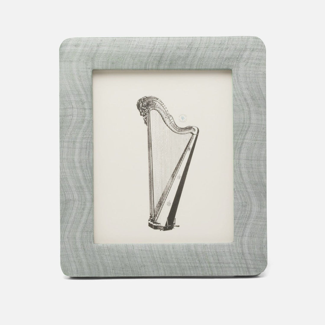 Halle, Bullet Gray, Frame, 8"X10", Silken Abaca