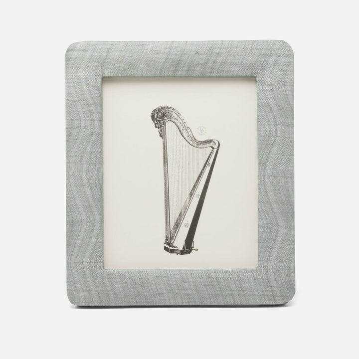 Halle, Bullet Gray, Frame, 8"X10", Silken Abaca