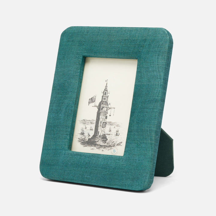 Halle, Emerald Green, Frame, 4"X6", Silken Abaca