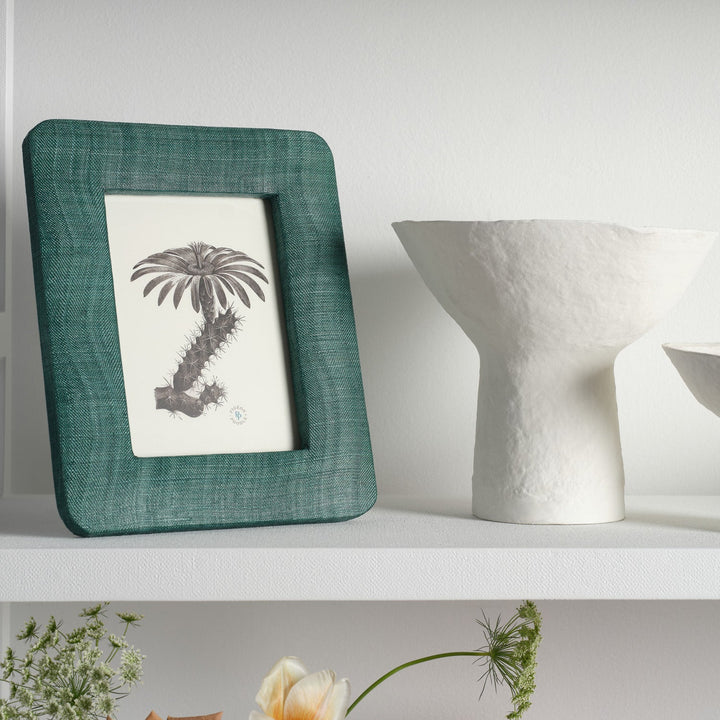 Halle, Emerald Green, Frame, 5"X7", Silken Abaca