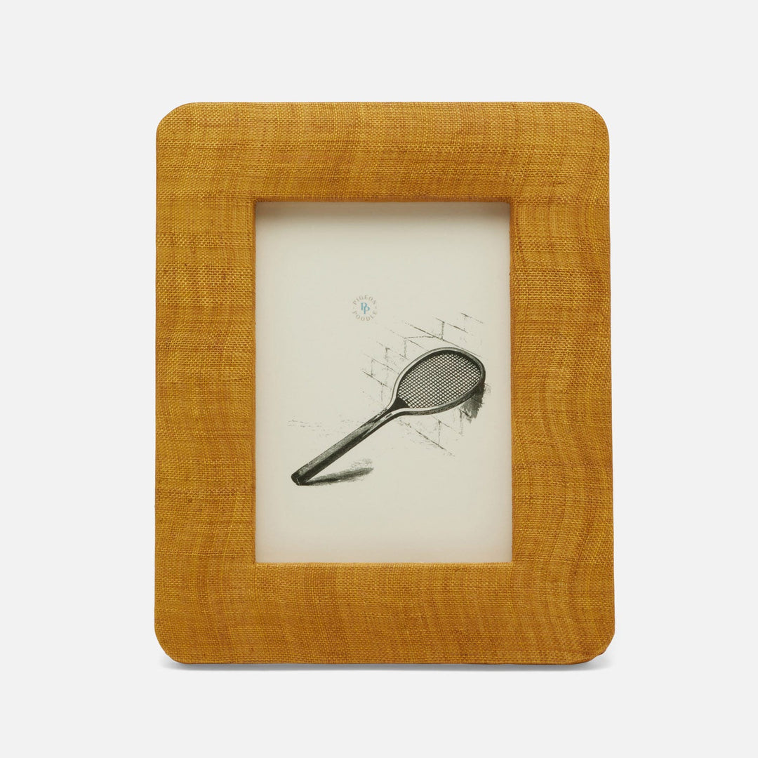 Halle, Mustard, Frame, Silken Abaca, 5"X7"