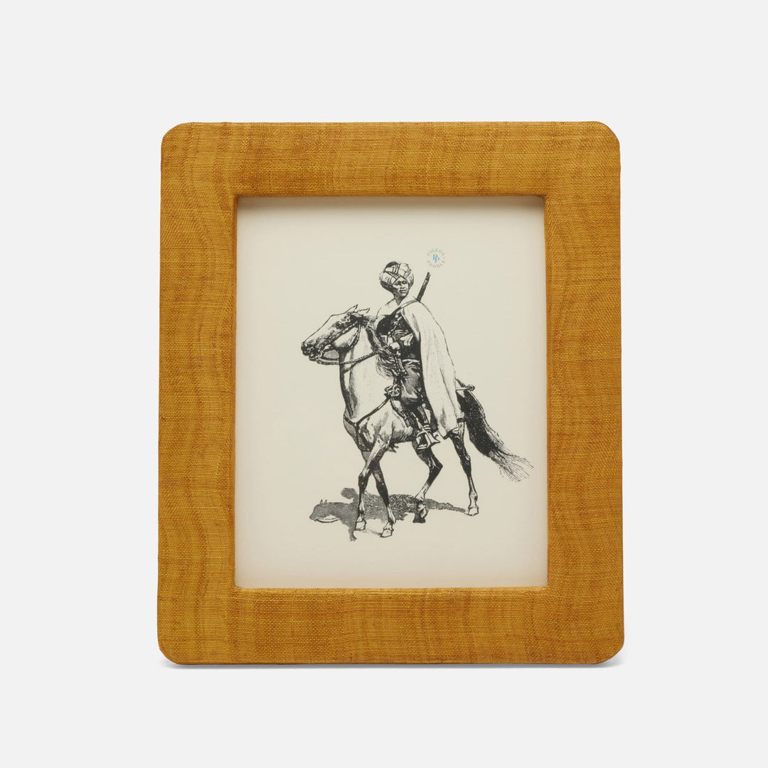 Halle, Mustard, Frame, Silken Abaca, 8"X10"