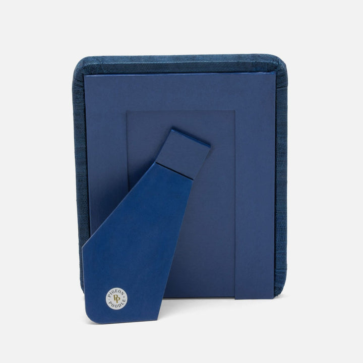 Halle, Navy, Frame, 4"X6", Silken Abaca